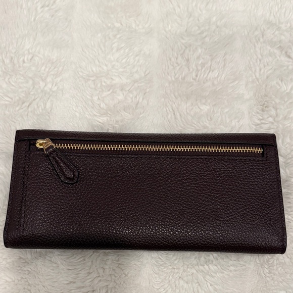NEW Coach Dark Brown Leather Wallet - Picture 2 of 6